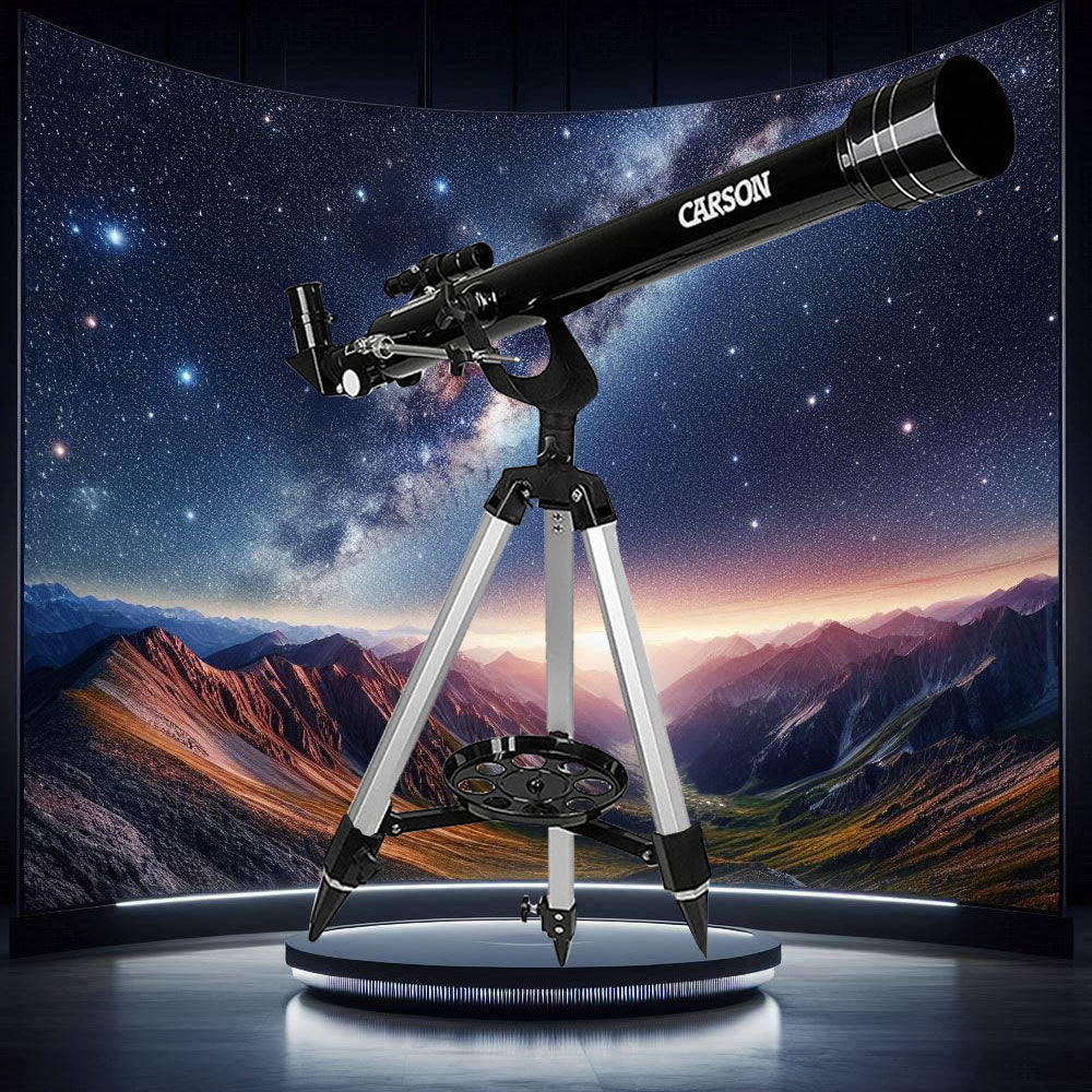 Telescópio Refrator Carson Skyseeker 40-100 x 60mm Com Tripé De Alumínio