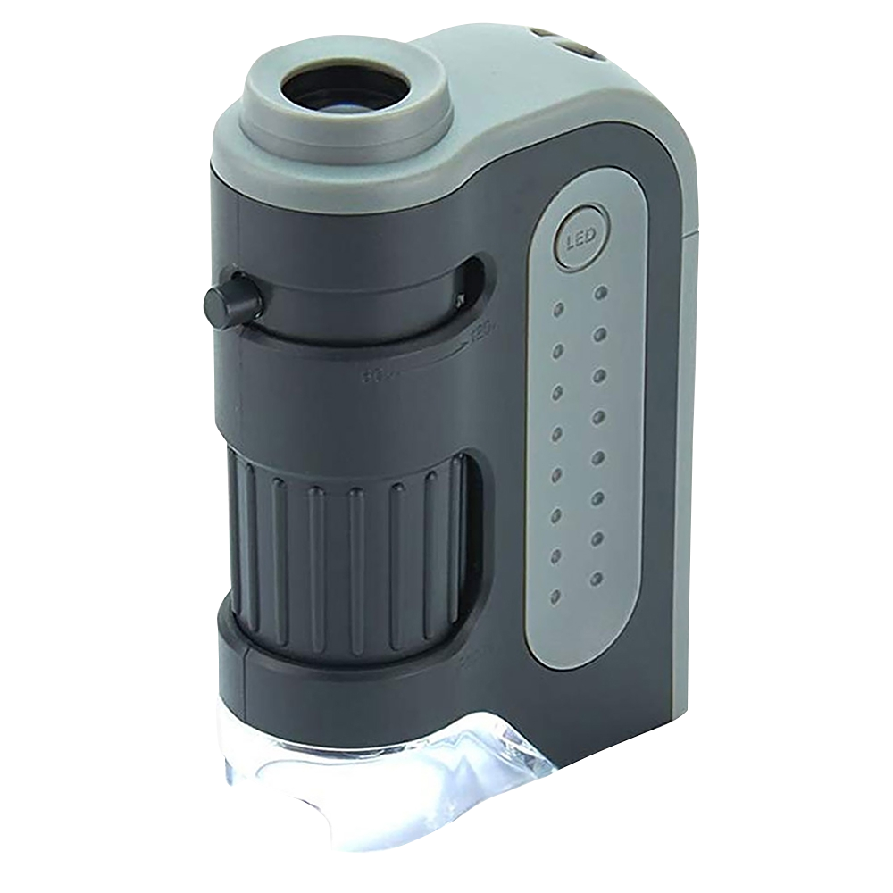 Microscópio De Bolso MicroBrite 60x-120x Com Luz De LED Incorporada