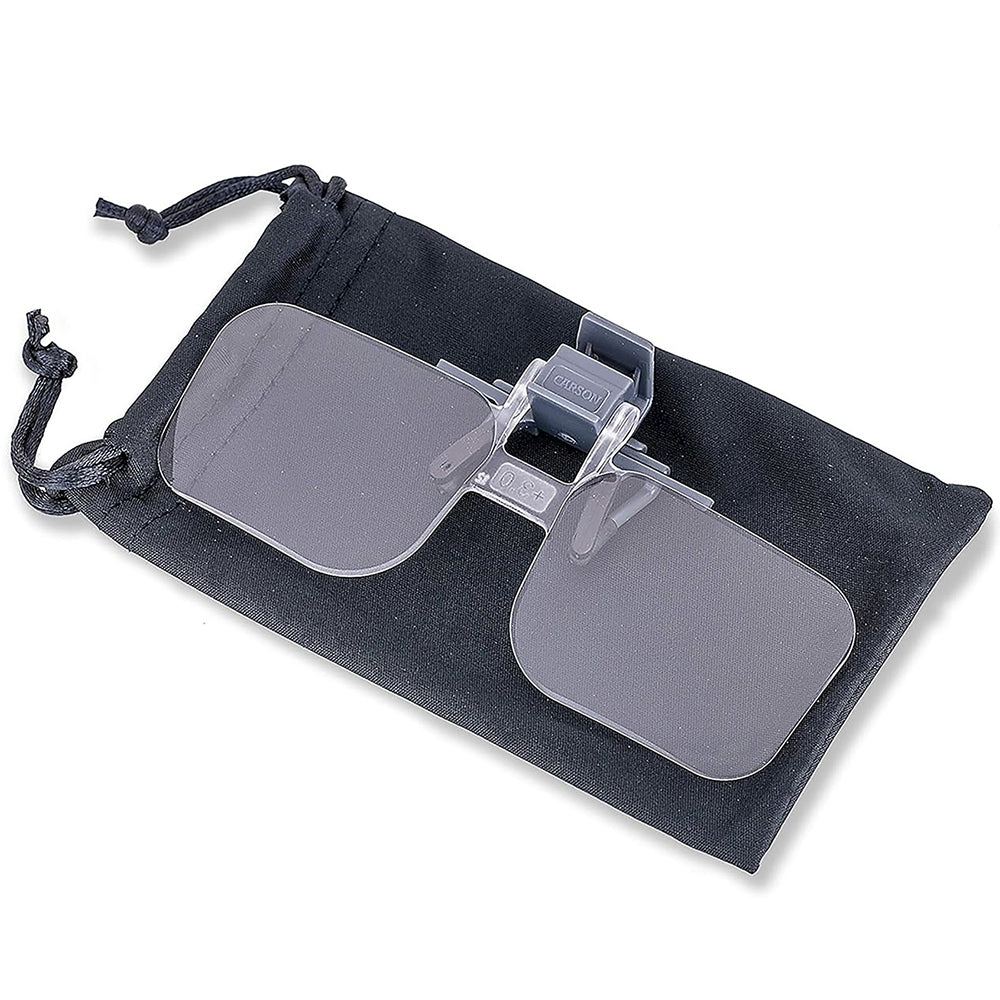 Lentes De Aumento 2X Clip & Flip Com Encaixe Para Óculos