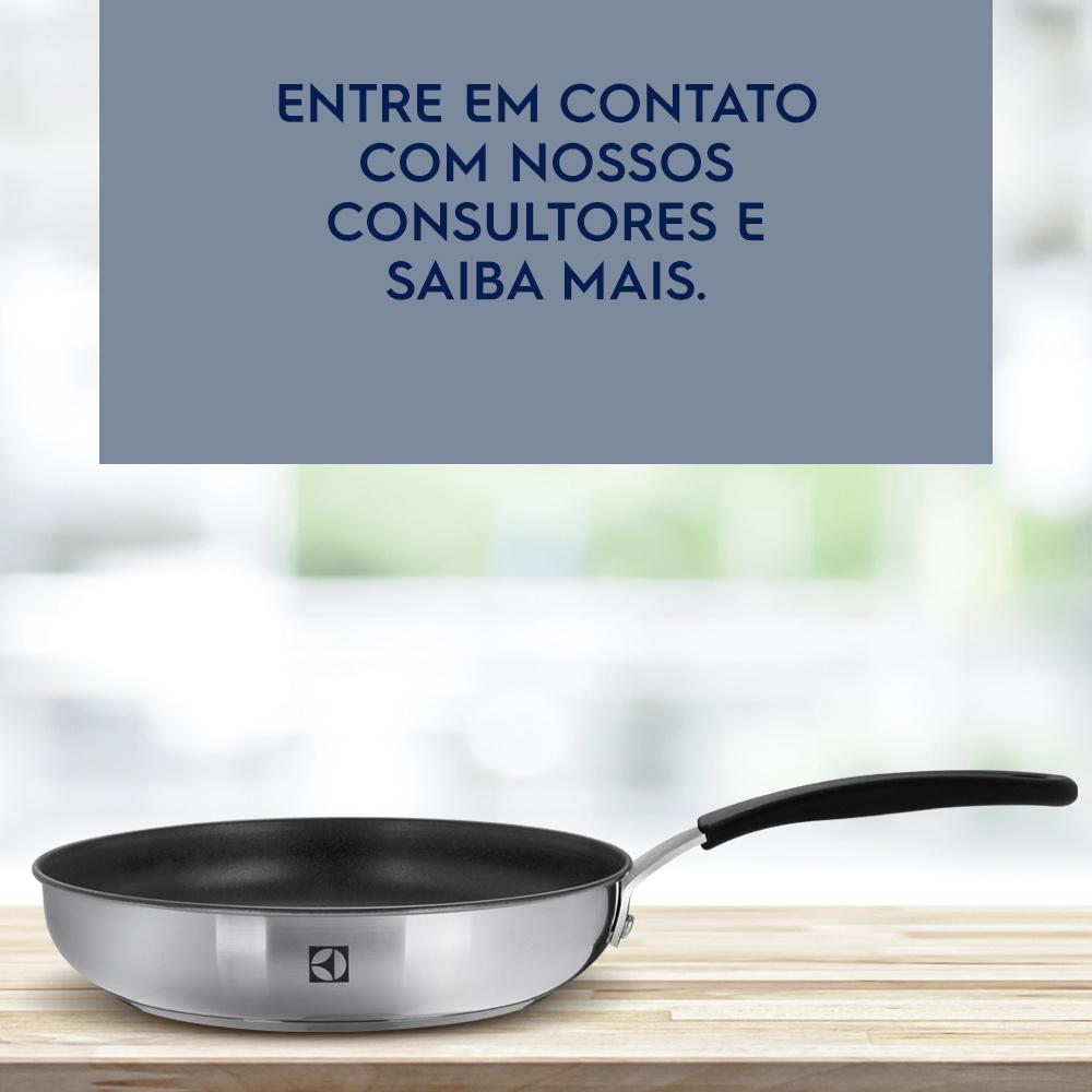 Frigideira Inox com Revestimento Antiaderente 24cm