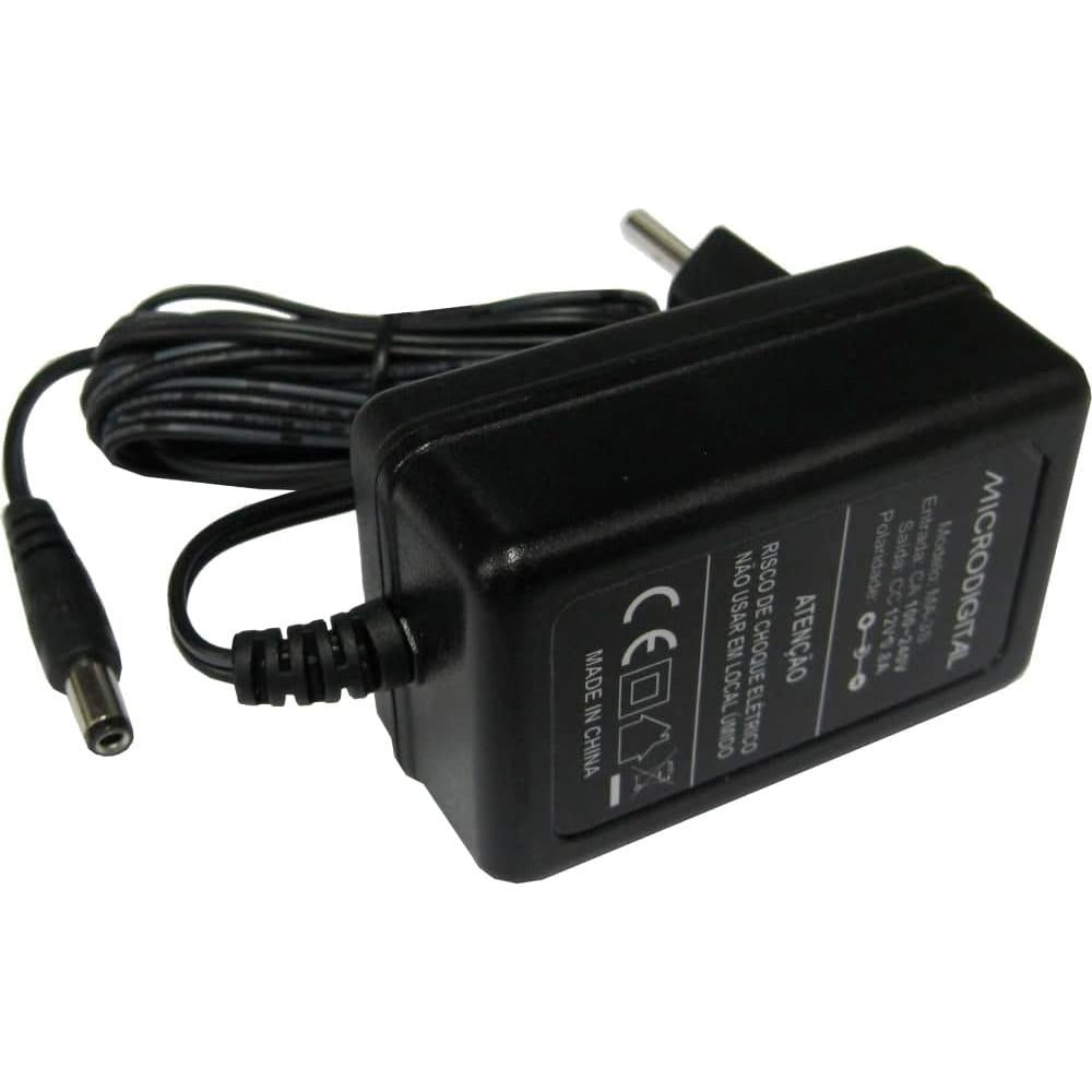 Fonte de Alimentação Bivolt Automática 12V 1A MA-3S Microdigital