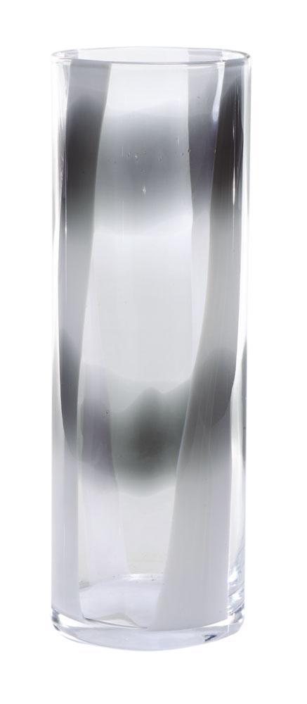 Vaso Bianco & Nero Mix Cinza/Preto com 35 cm x 12 cm