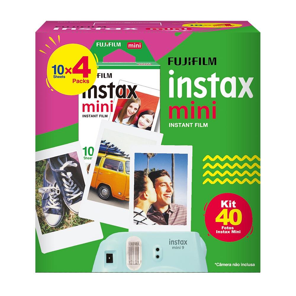 Filme instantâneo Fujifilm Instax Borda Branca com 40 poses