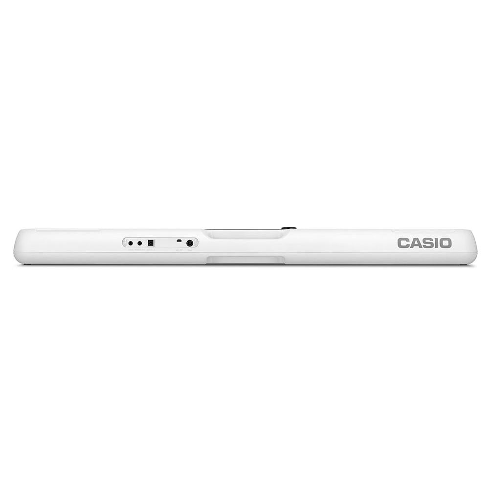 Teclado eletrônico Casio com display LCD, 61 teclas e 77 ritmos - Branco