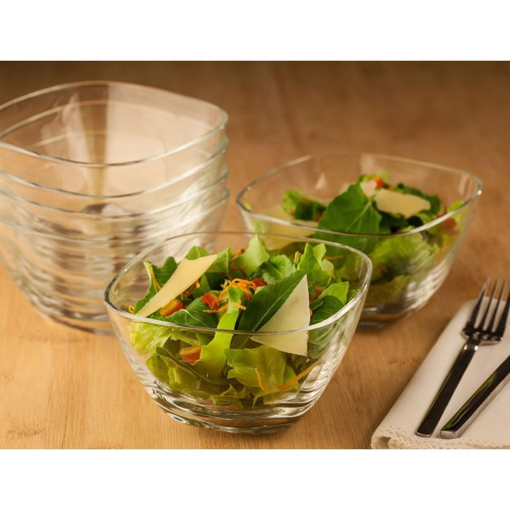 Conjunto com 6 bowls cristal ecológico Flirt 14x8cm