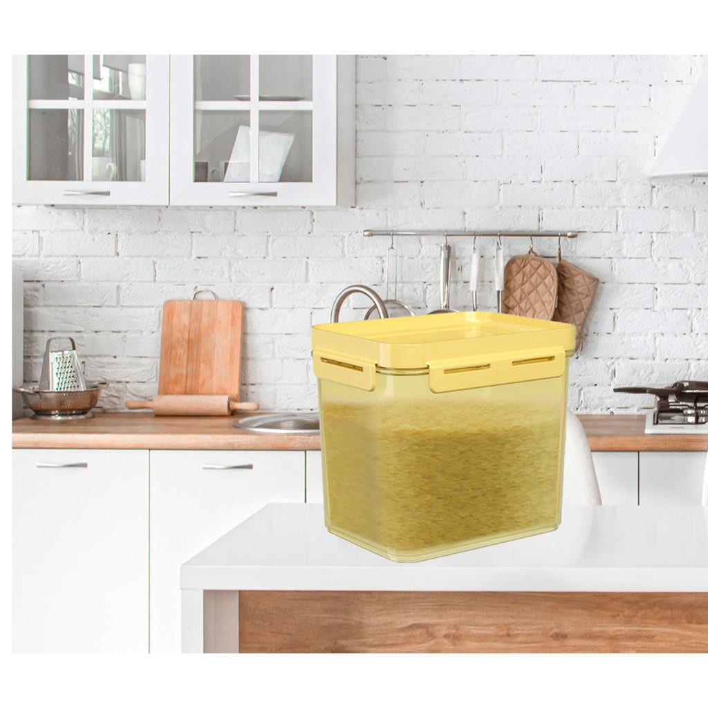 Pote Hermético Flap 2,2litros Coza 19 x 14 x 15,7 cm - Amarelo