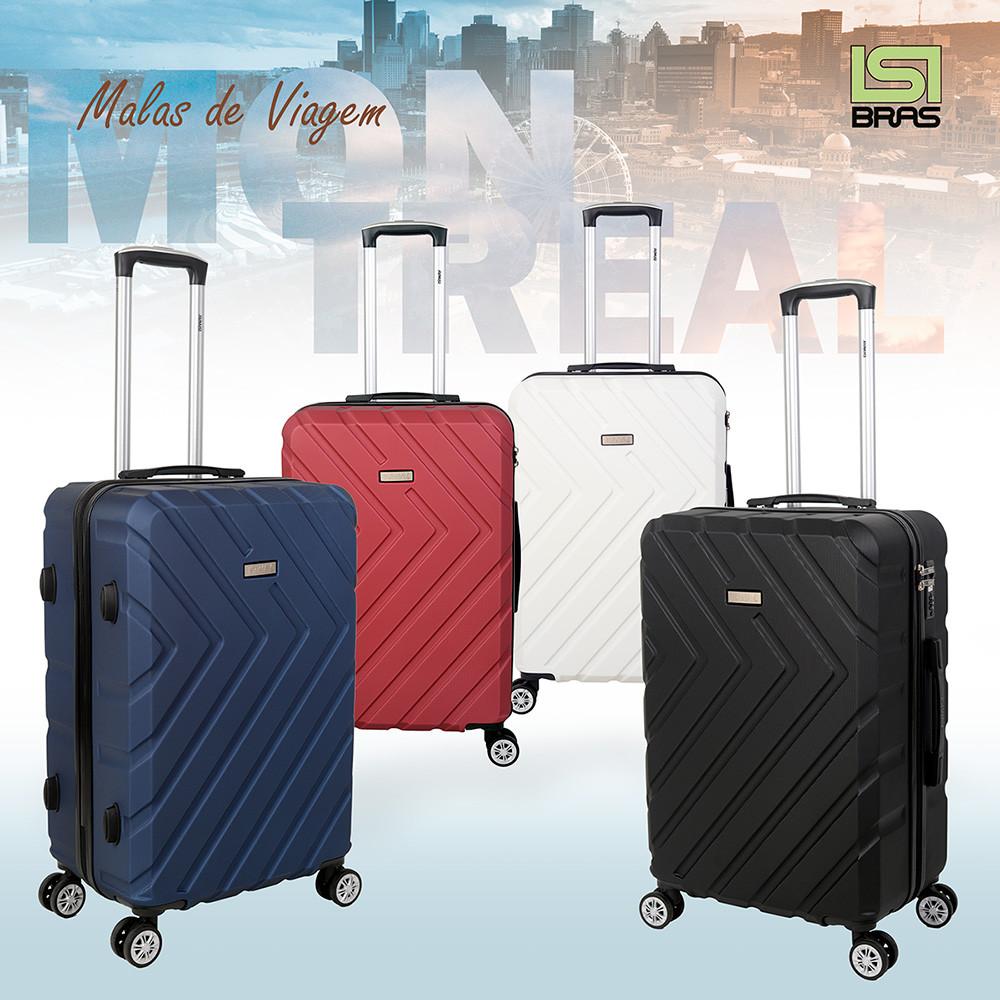 Mala ABS Montreal P Bordo 10kg Rodas 360º Resistente Isibrás