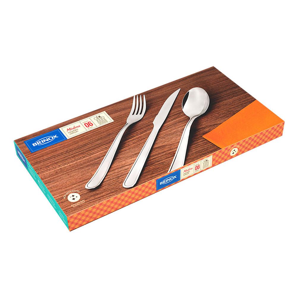 Faqueiro Brinox 24 peças Módena
