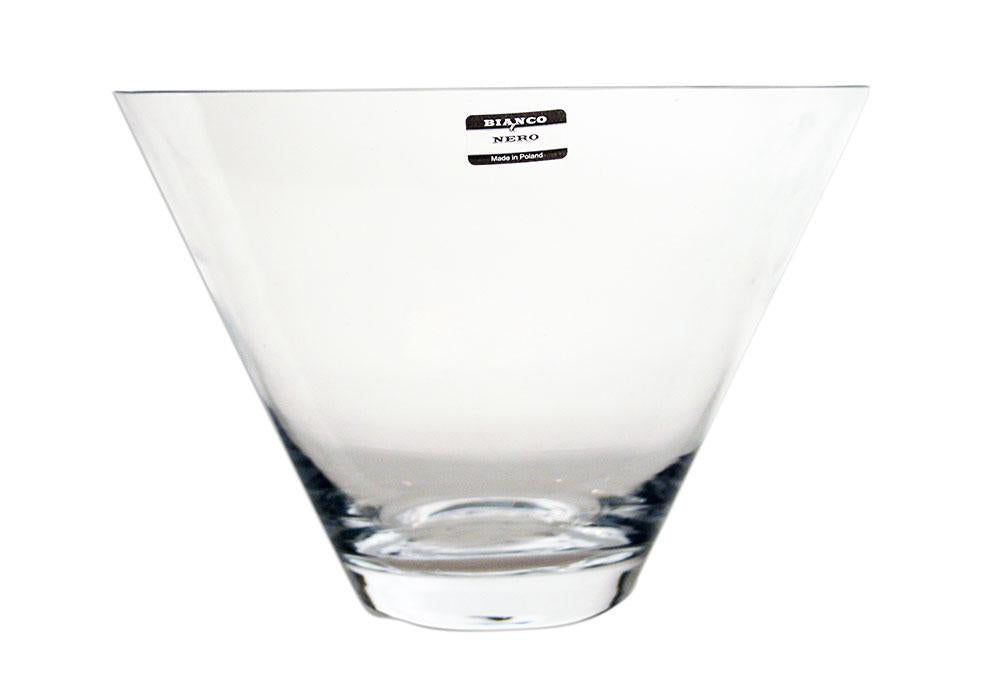 Vaso Decorativa Em Vidro Transparente E Incolor 25 Cm X 17 Cm Para Uso Com Vela