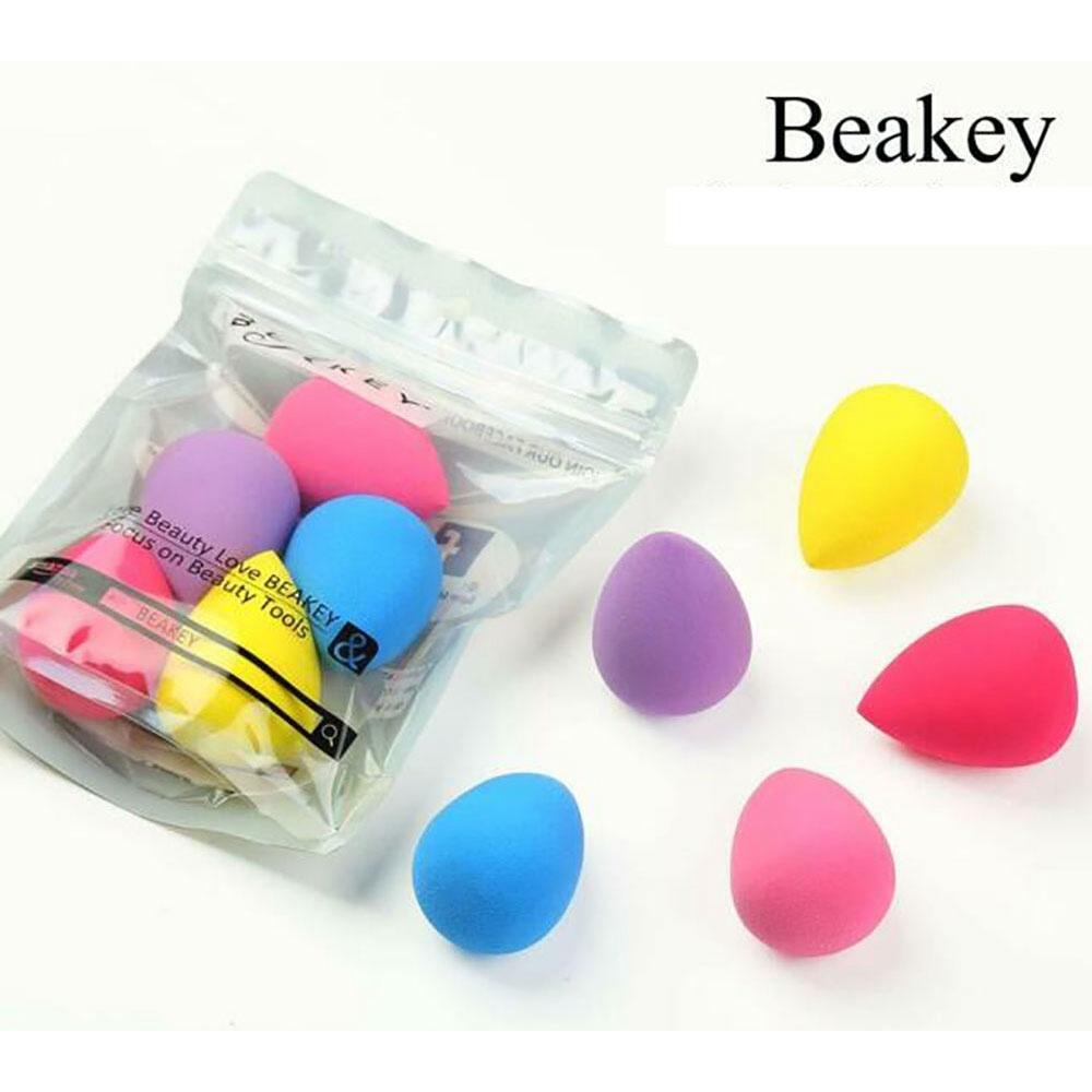 Conjunto Beakey com 5 esponjas coloridas para aplicação de maquiagem
