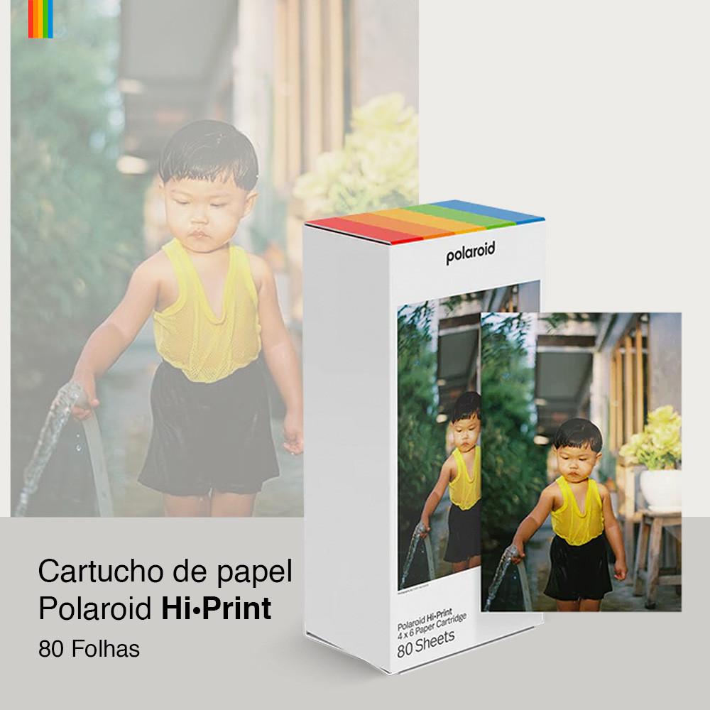 Folhas Para Impressões Polaroid Hi-Print 4x6 80 Folhas Cores Vibrantes