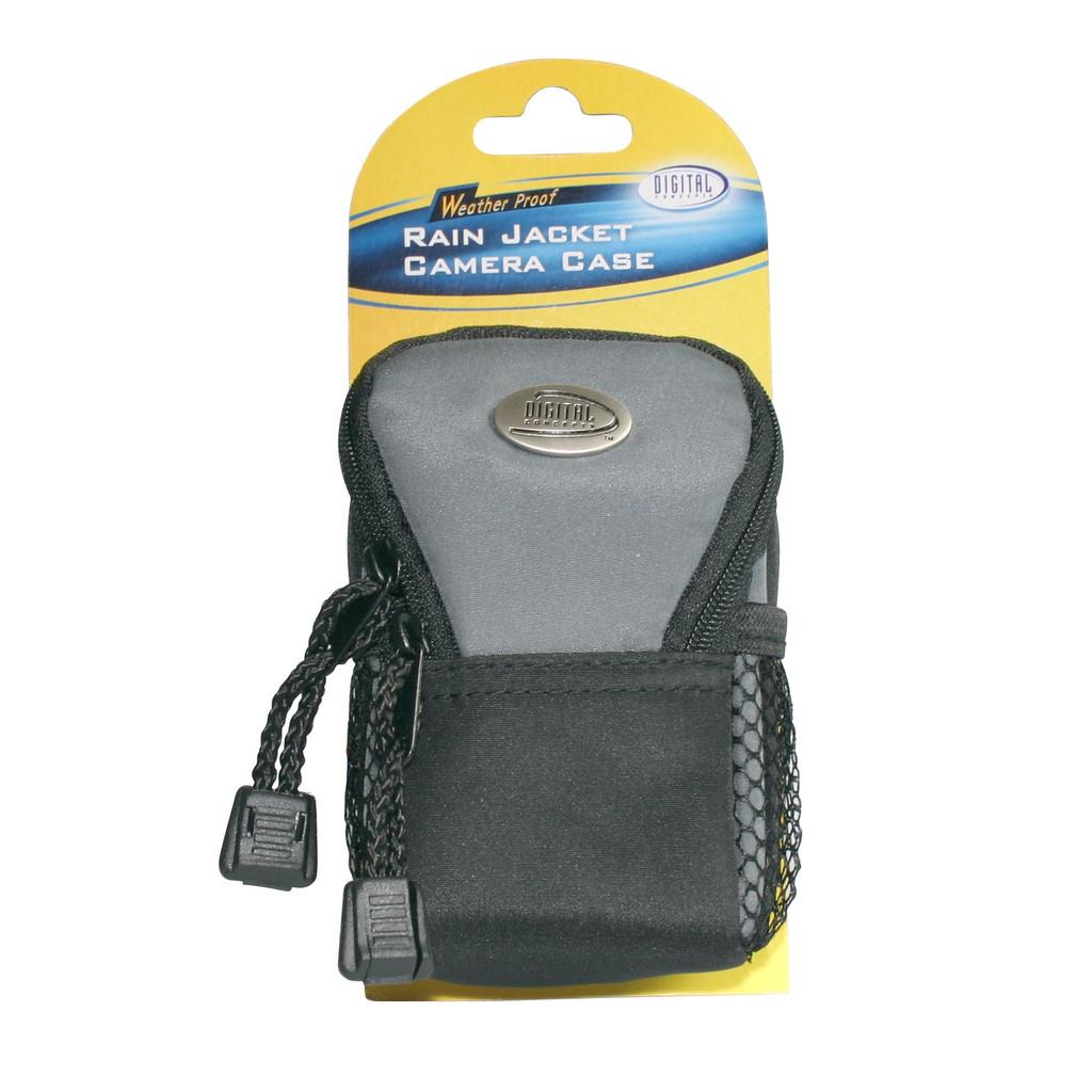 Estojo para câmera digital compacta com capa de chuva camuflada