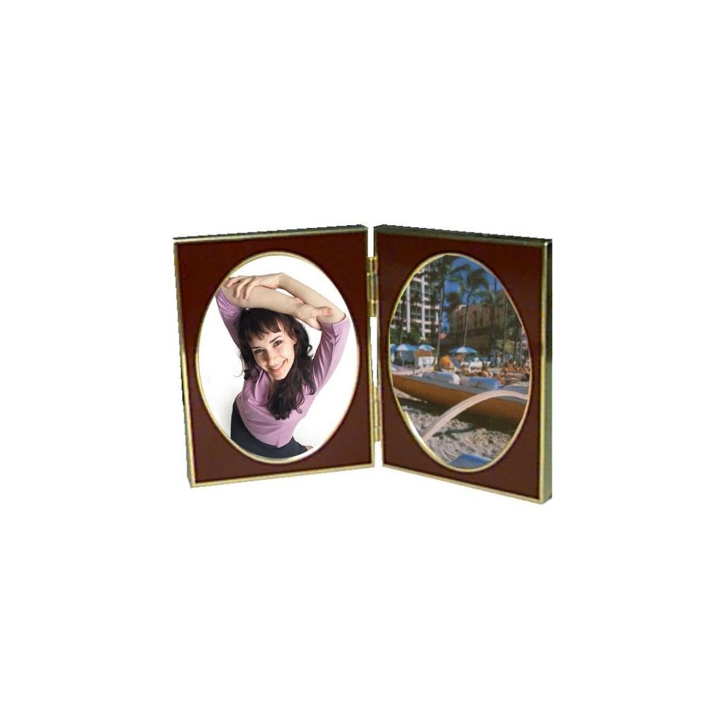 Porta-retrato duplo 9 x 13 cm