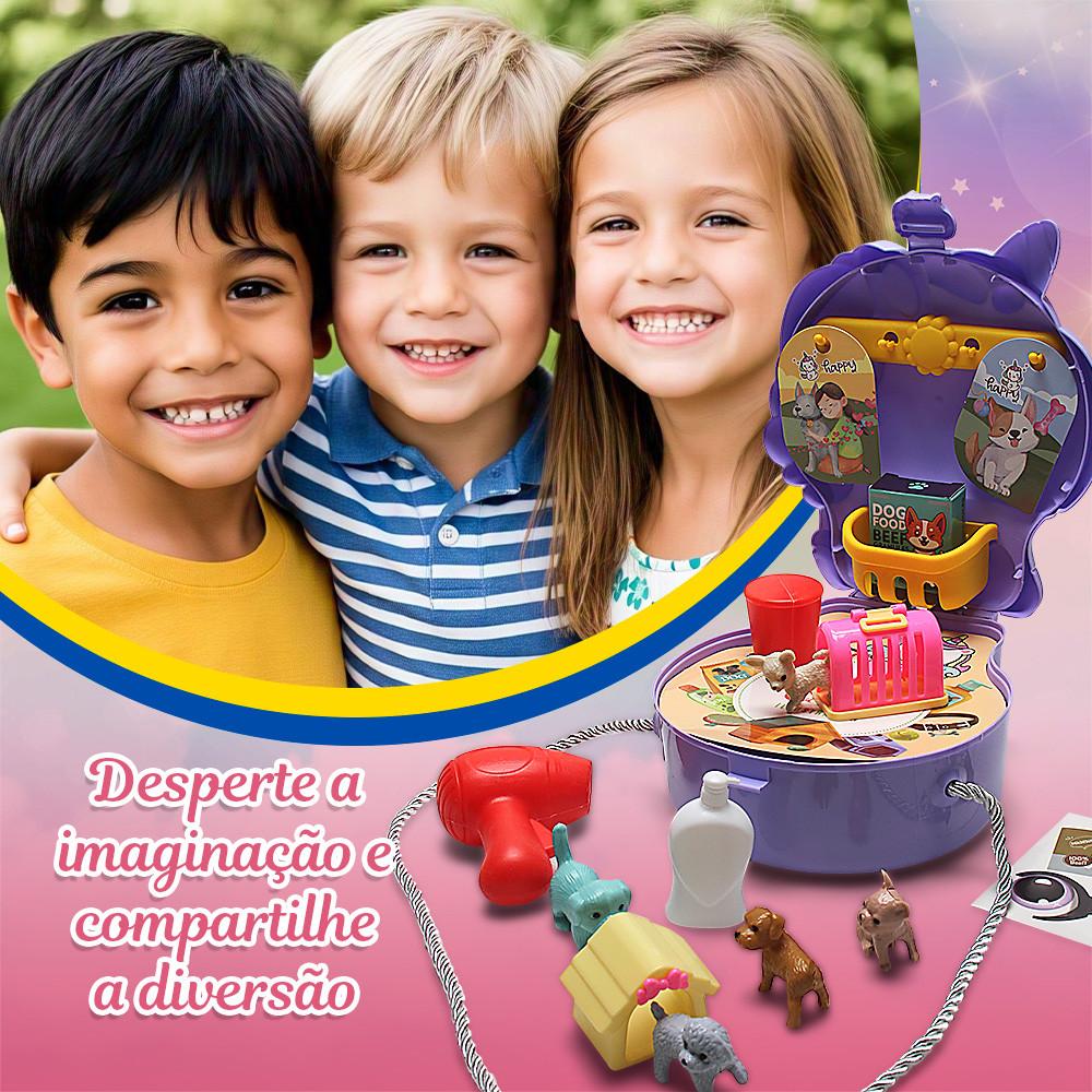 Brinquedo Kit Viagem Bolsa Unicórnio Design E Diversão 24 Peças Toyng