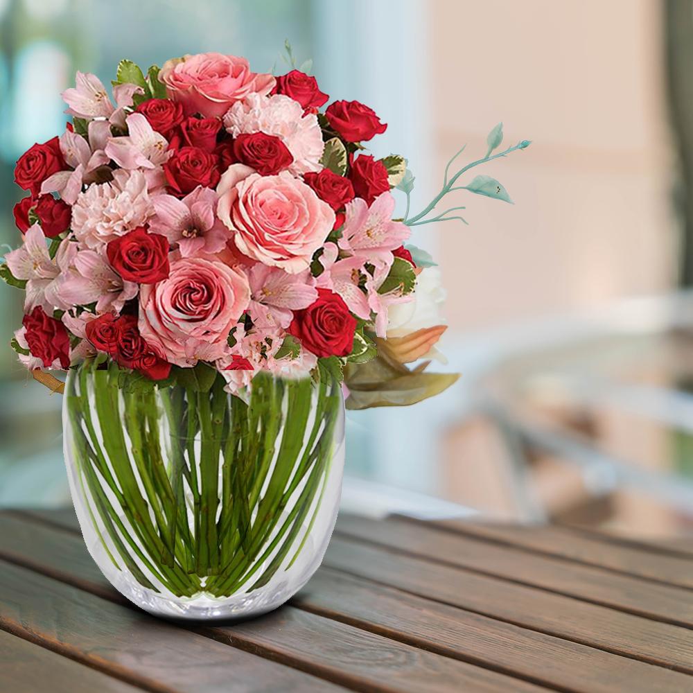 Vaso Bianco e Nero 30X20Cm