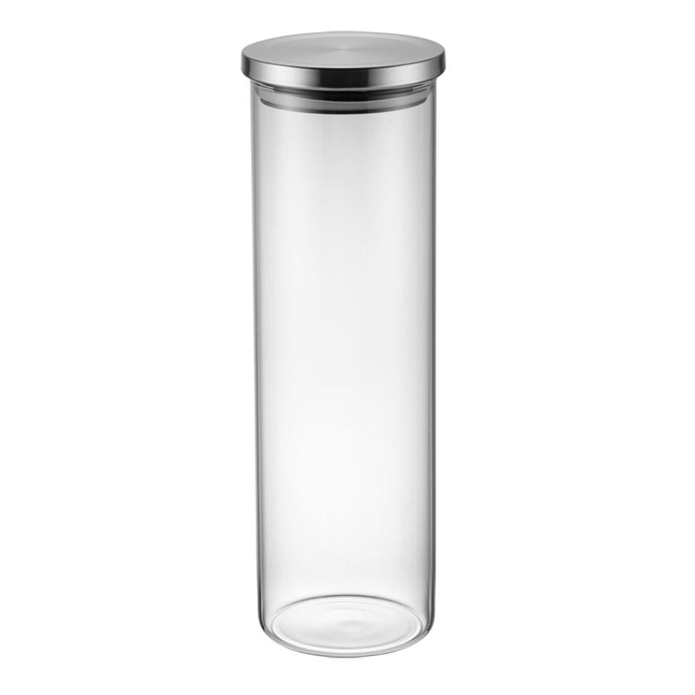 Conjunto com 4 potes herméticos de vidro com tampa inox Electrolux