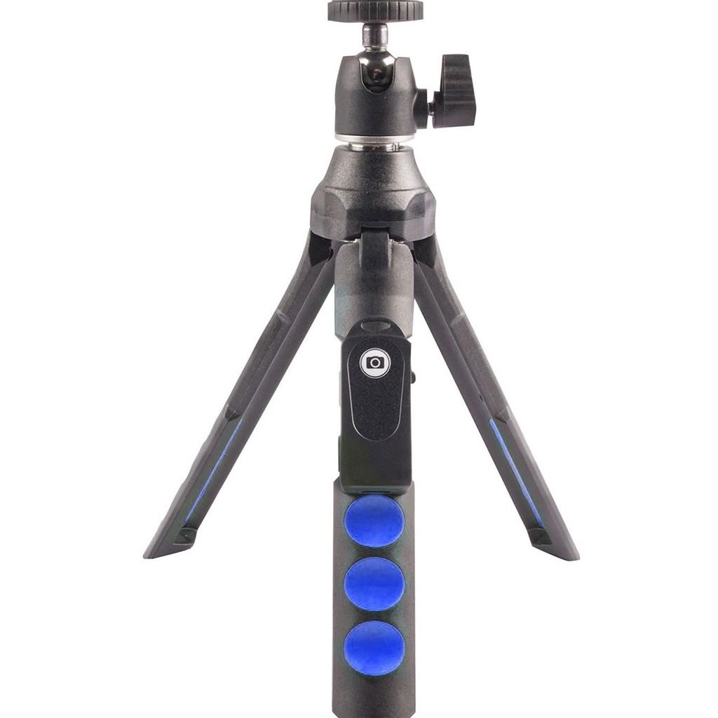 Kit 7 em 1: Tripé/Bastão+Controle+Carregador+ Adaptadores Celular/Gopro/Extensor+Bolsa