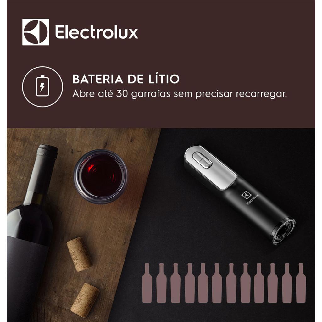Abridor elétrico de vinho com alimentação via USB