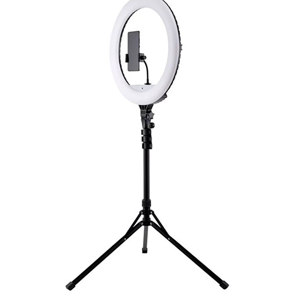 Luminária Ring Light 18 polegadas c/ Tripé, controle remoto e encaixe para Smartphone