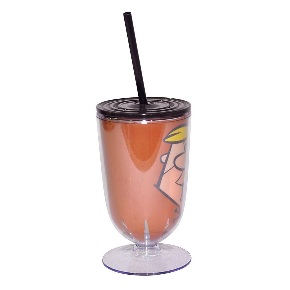 Taça Acrílica Hb Flinstones Barney Fd Marrom
