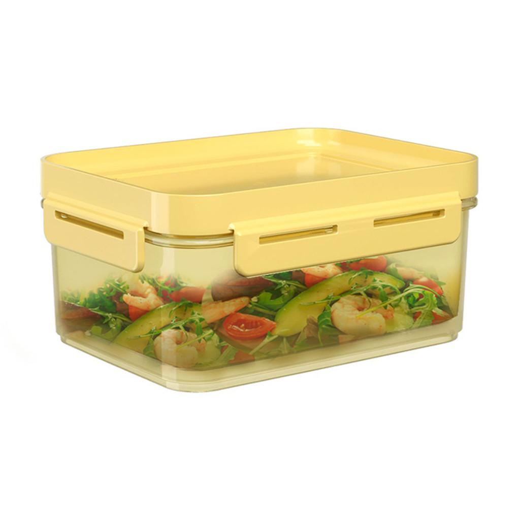 Pote Hermético Flap 1 litro Coza 18,5 x 14,5 x 8,5 cm - Amarelo