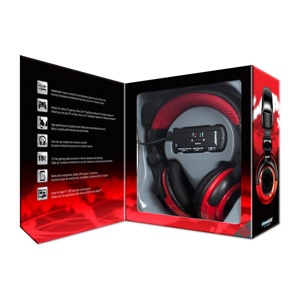 Fone de Ouvido Headset Gamer Universal Elite Dreamgear DGUN-2571 Preto e Vermelho