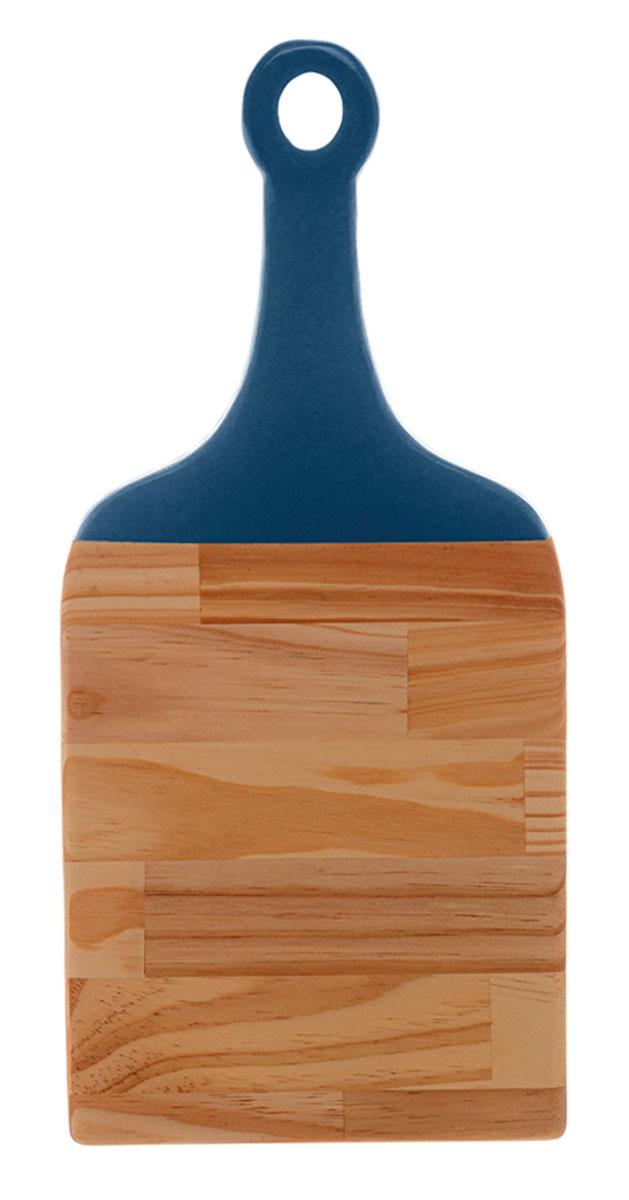 Tábua madeira c/alça laqueada Pinus azul 45x21x2cm