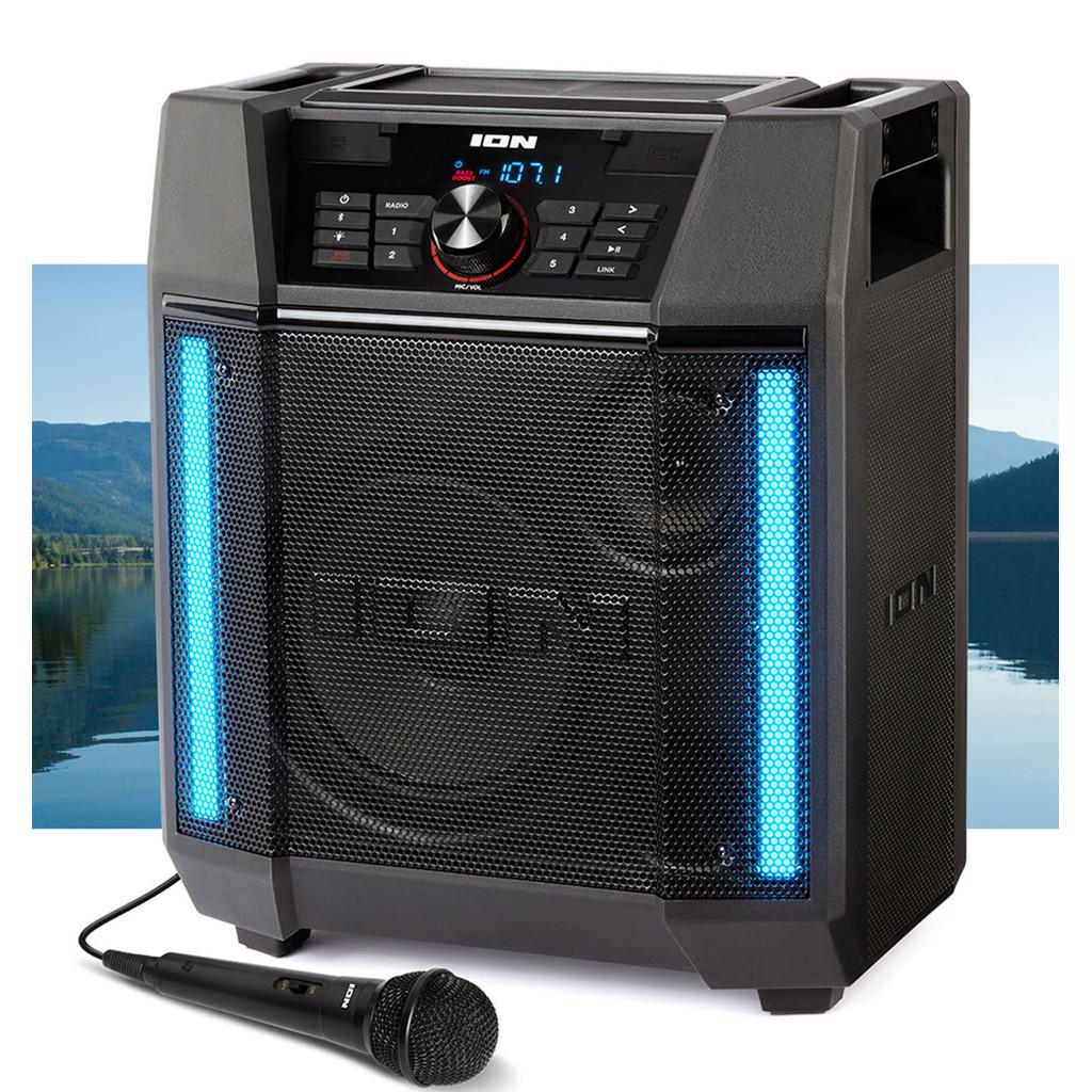 Caixa de Som ION 100 W, FM, barras de luz, controle por App e resistente à água
