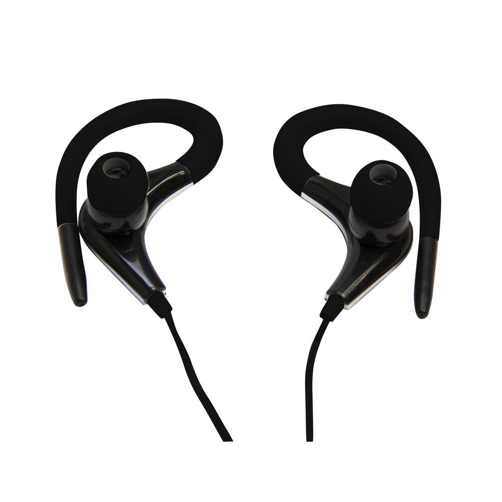 Fone de ouvido tipo auricular com microfone no cabo