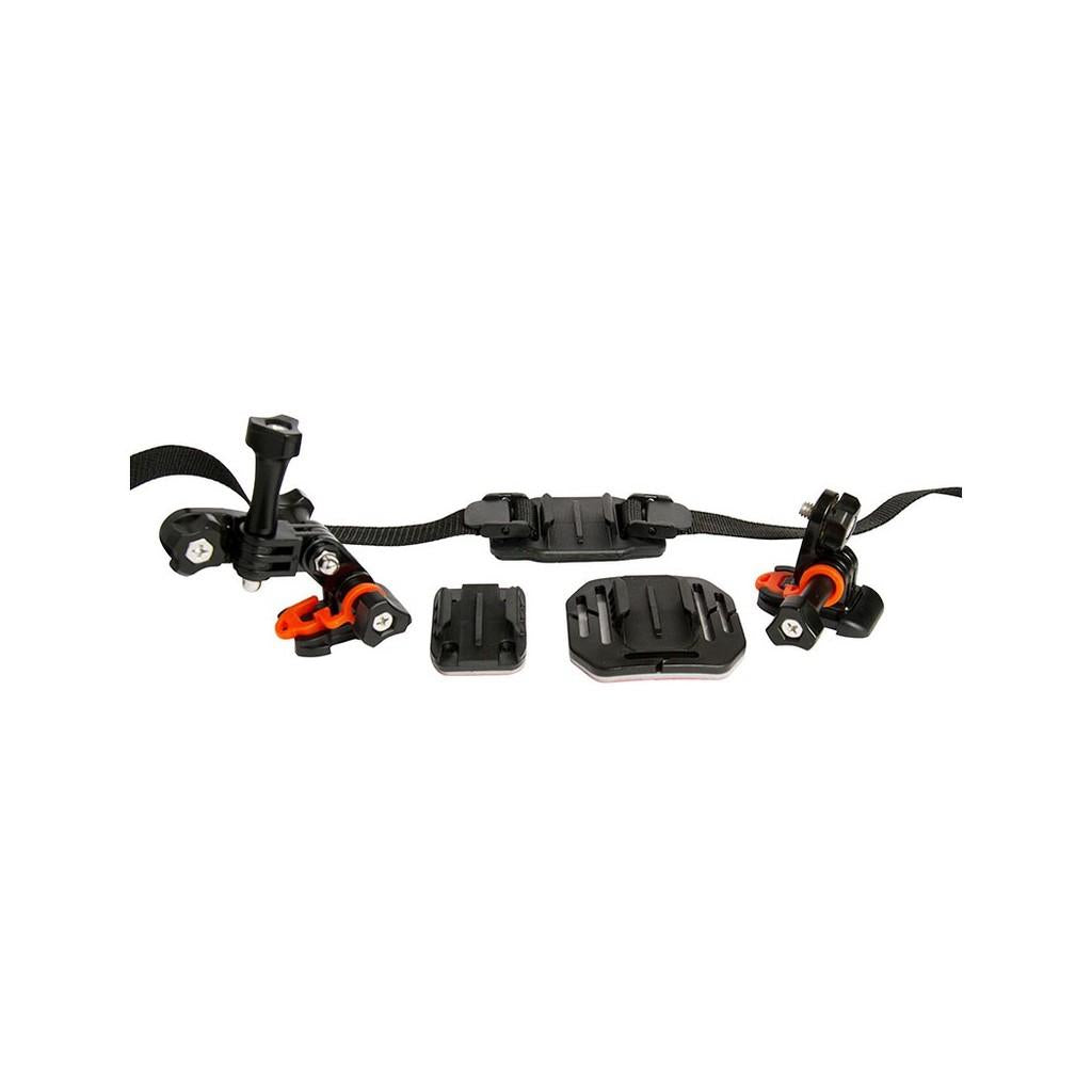 Suportes para montagem de câmera de ação em capacete de moto, bike e outros