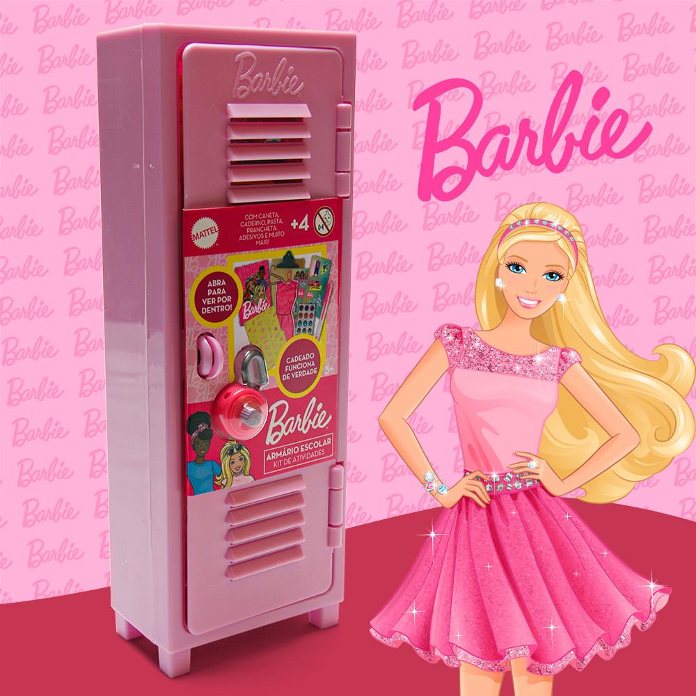 Kit Atividade Locker Barbie Toyng Criatividade E Estilo