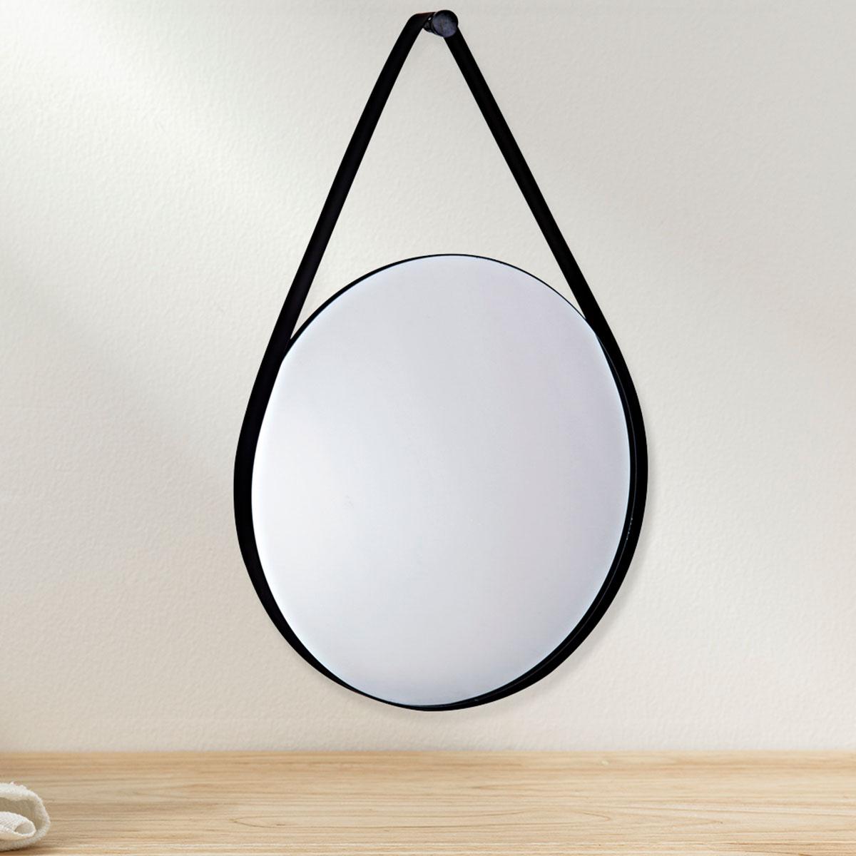 Espelho preto em metal