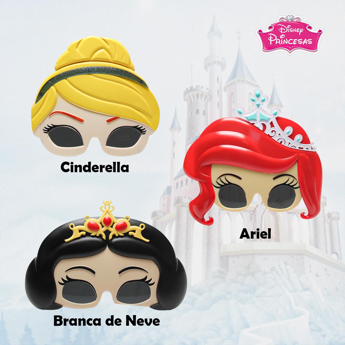 Óculos De Sol 3d Princesas Uv400 Proteção E Estilo Toyng
