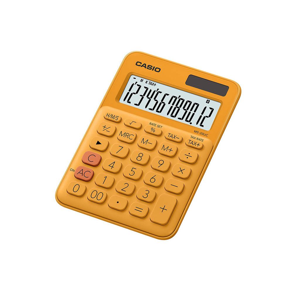 Calculadora compacta Casio de mesa c/ visor amplo 12 dígitos
