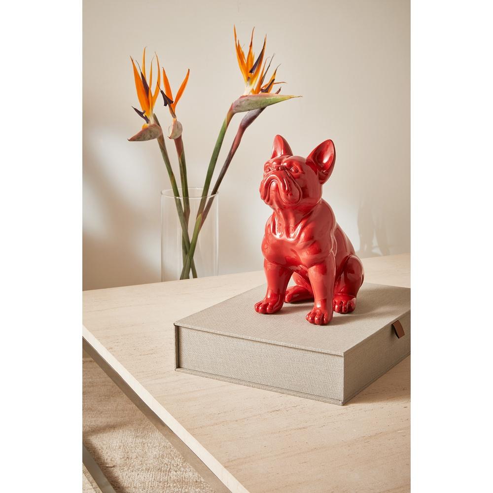 Escultura cachorro em poliresina