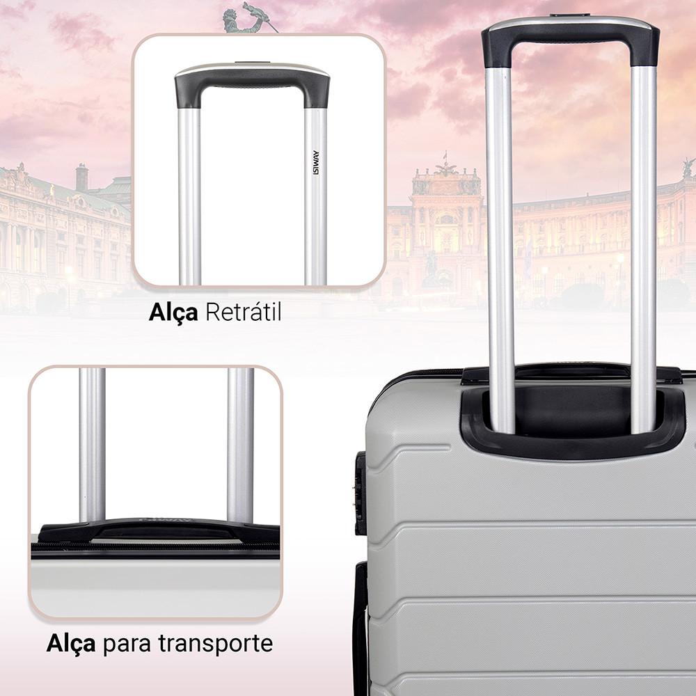 Mala ABS Bordo Viena Ultra Resistente E Leve 10kg Isibrás