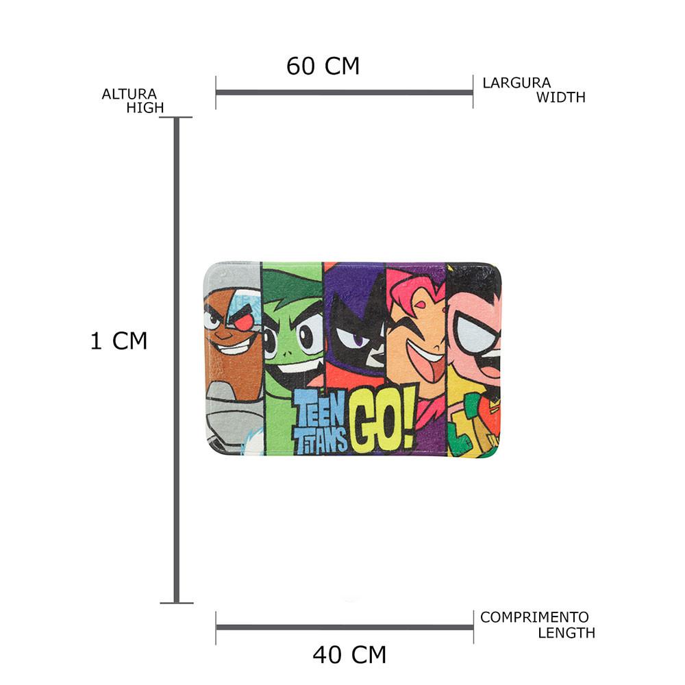 Tapete Teen Titans Poliéster 40 x 60 Cm
