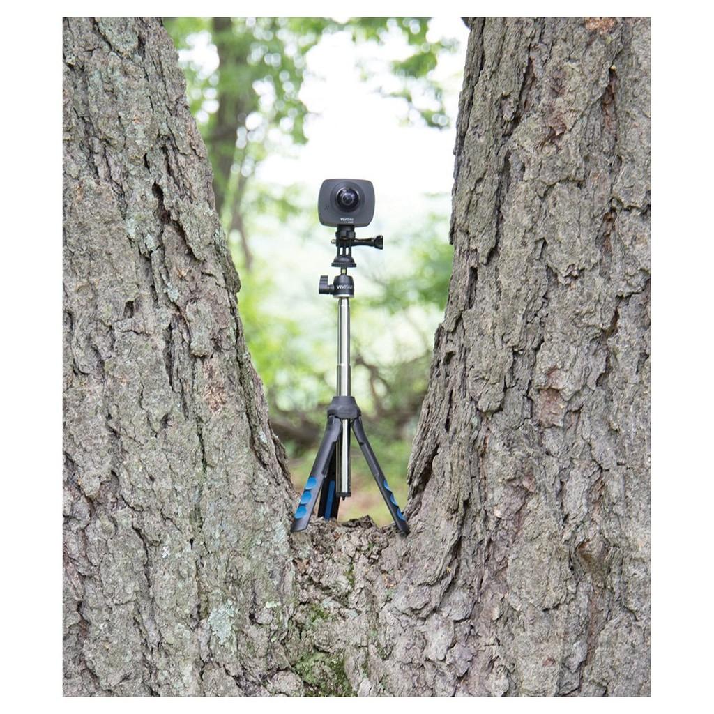 Kit 7 em 1: Tripé/Bastão+Controle+Carregador+ Adaptadores Celular/Gopro/Extensor+Bolsa