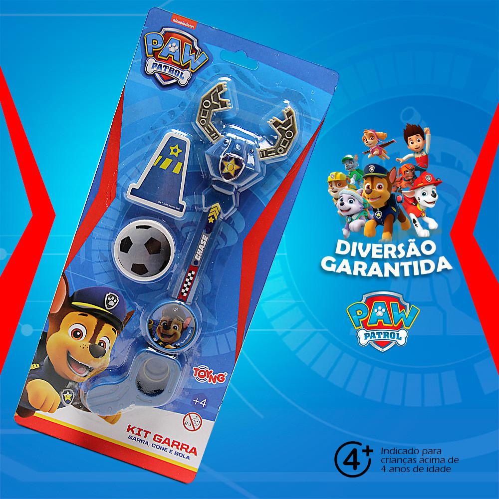 Brinquedo Kit Patrulha Canina Garra Com Cone E Bola Toyng