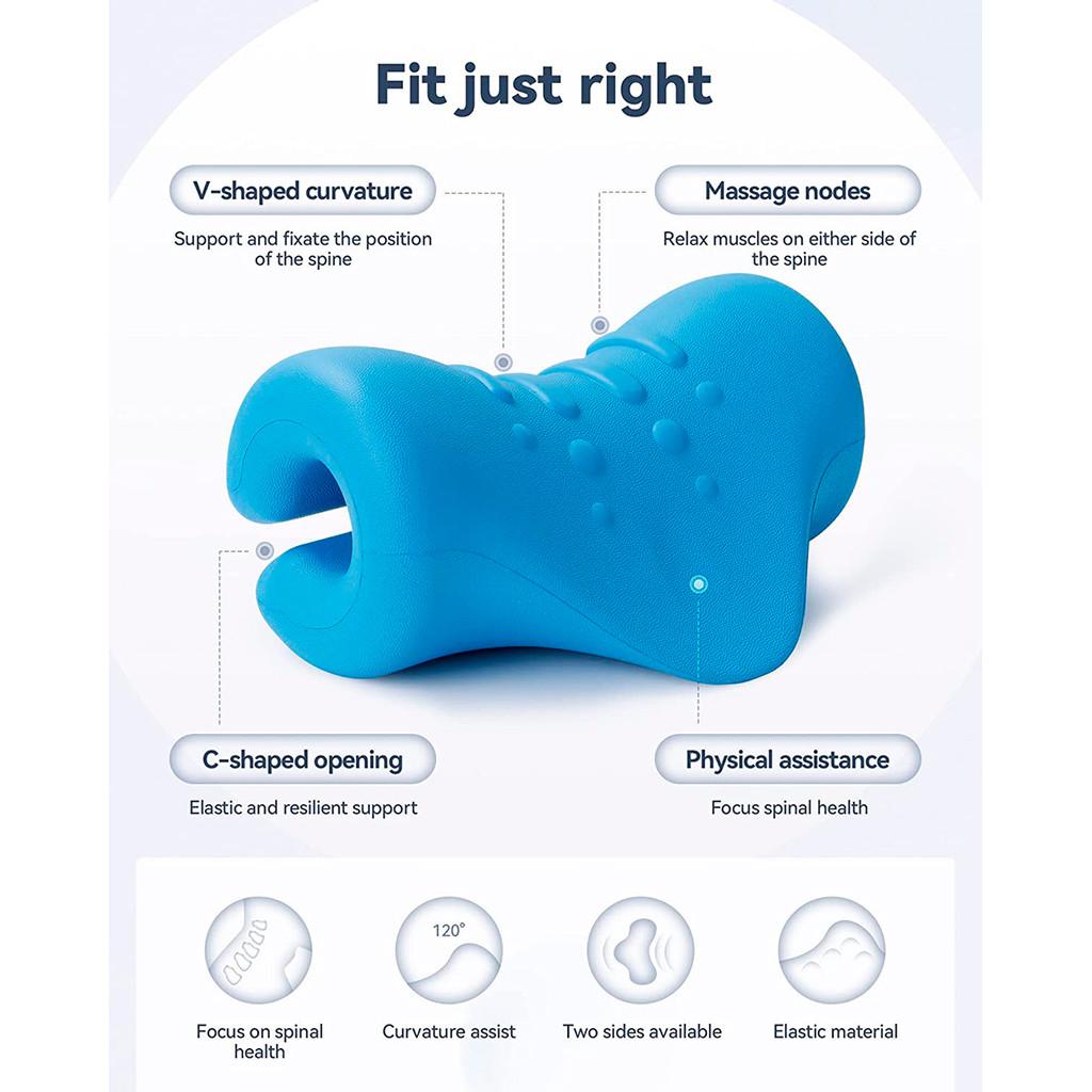 Travesseiro massageador relaxante para pescoço