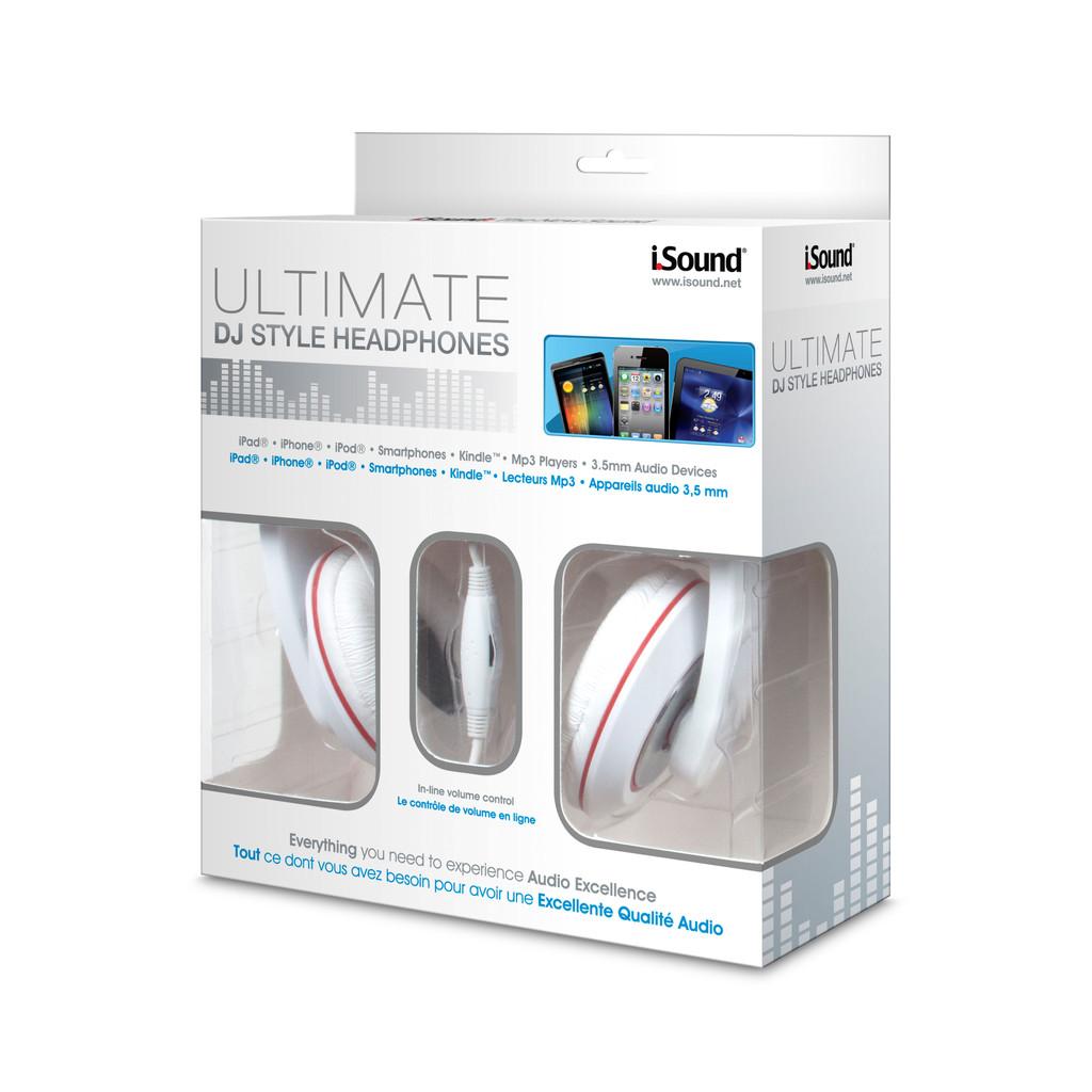 Fone de ouvido tipo headphone DJ para iPad, iPhone, iPod, Smartphones e MP3 Players