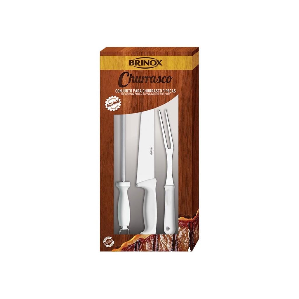 Conjunto para Churrasco 3 Peças Precision - Brinox