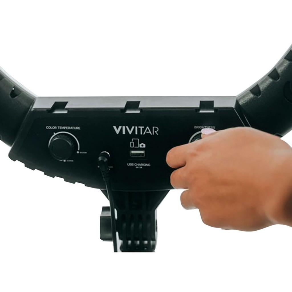 Luminária Ring Light 18 polegadas c/ Tripé, controle remoto e encaixe para Smartphone
