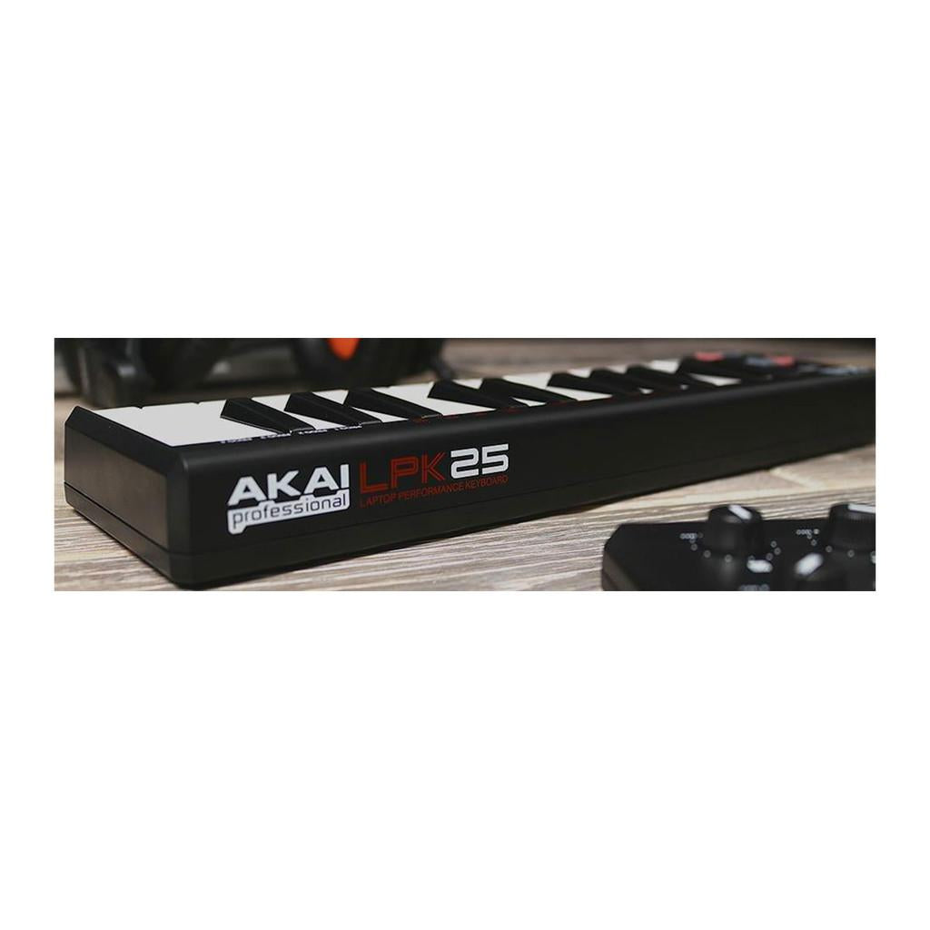 Controlador AKAI USB-MIDI com 25 teclas LPK25 para Laptop