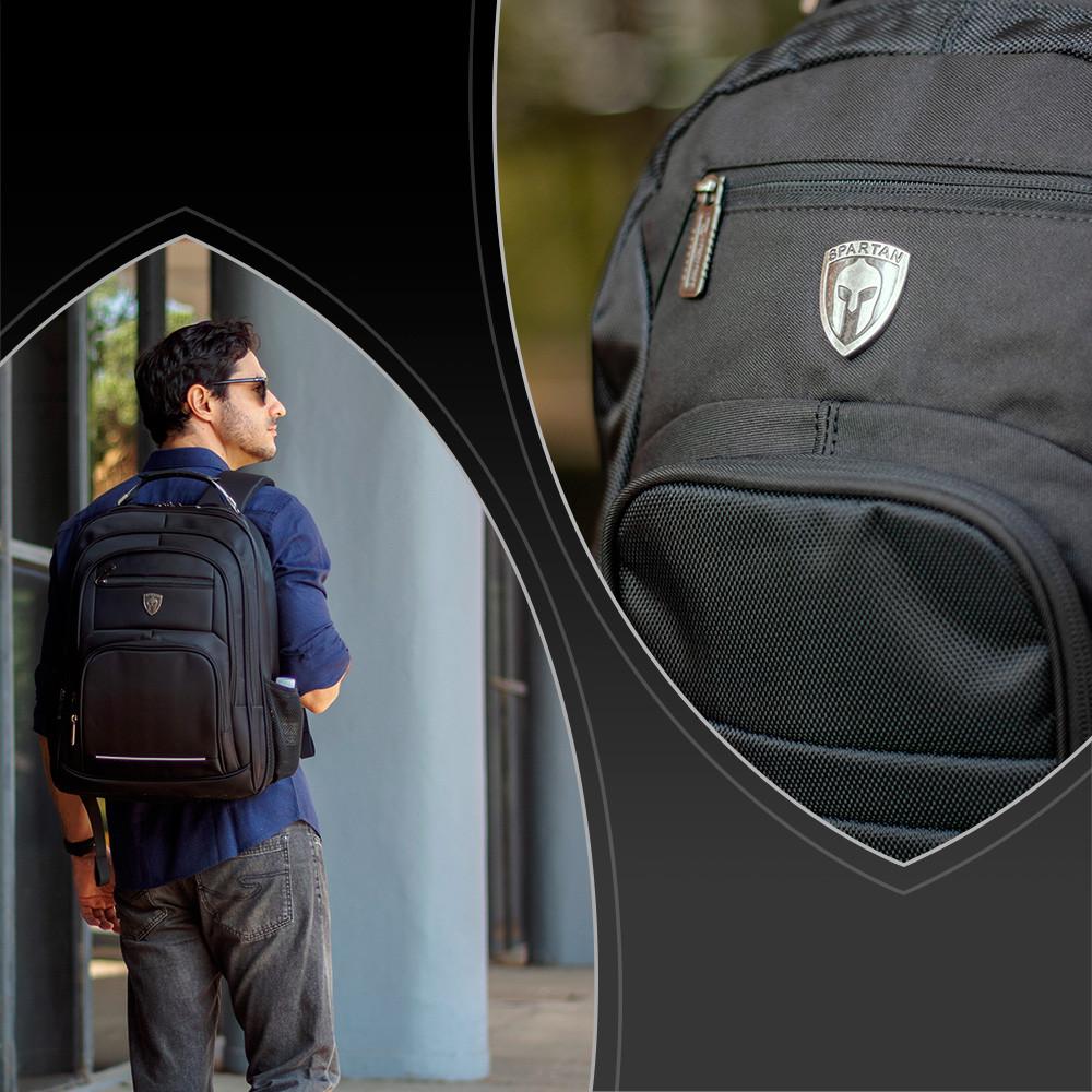 Mochila Spartan Com Cabo De Aço E Compartimento Para Notebook Isibrás