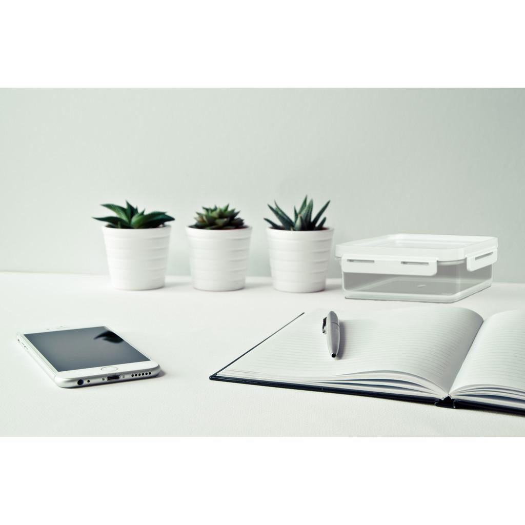 Pote Hermético Flap 19 x 14 x 15,7 cm 2,2 L - Cinza