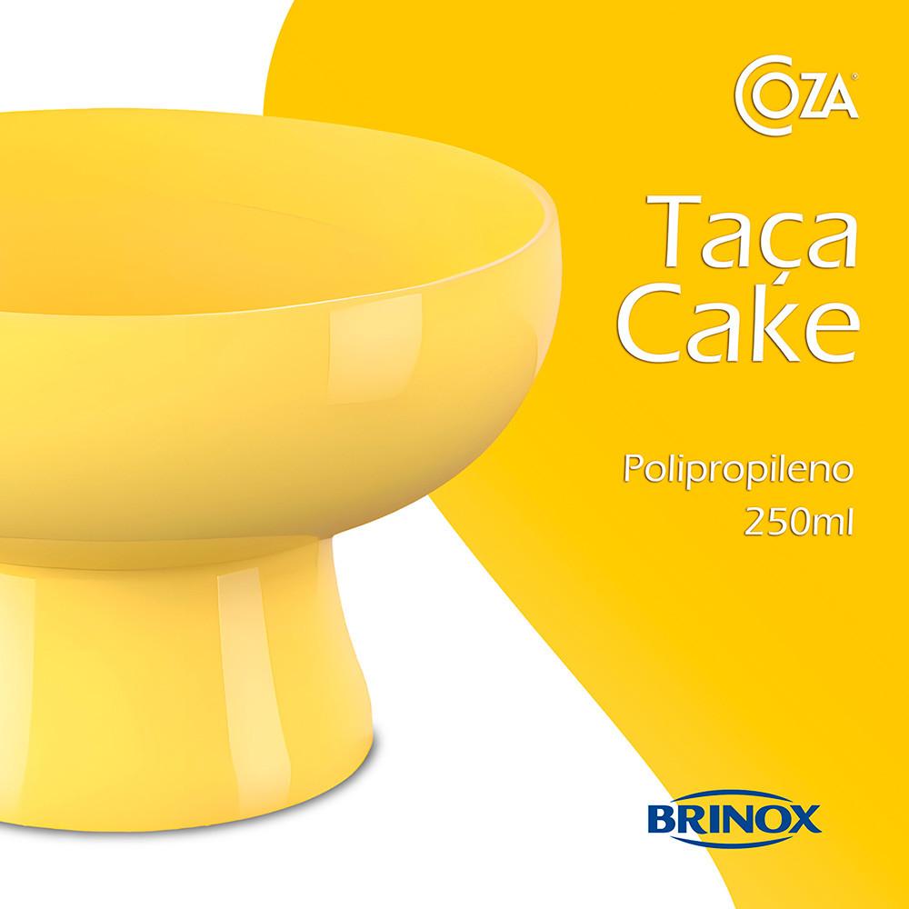 Taça Cake 11,6 x 11,6 x 7,2 cm 250 ml - Amarela Coza