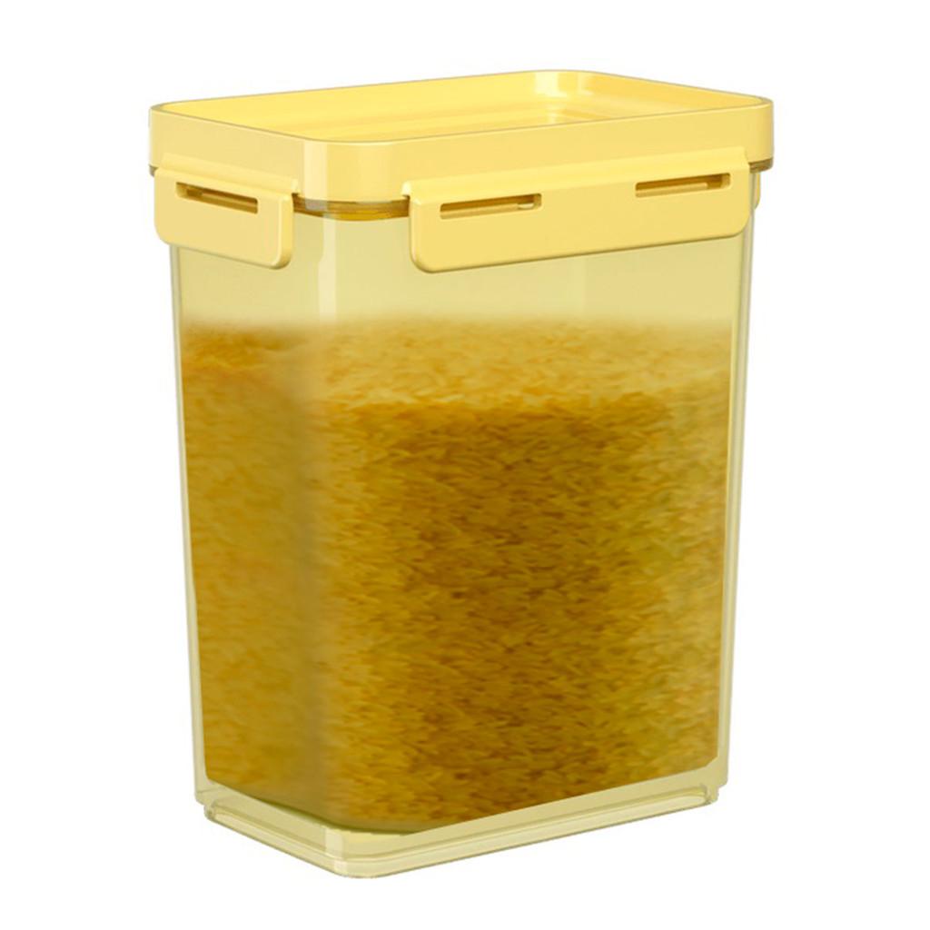 Pote Hermético Flap 12,5 x 8,7 x 15,7 cm 900 ml - Amarelo