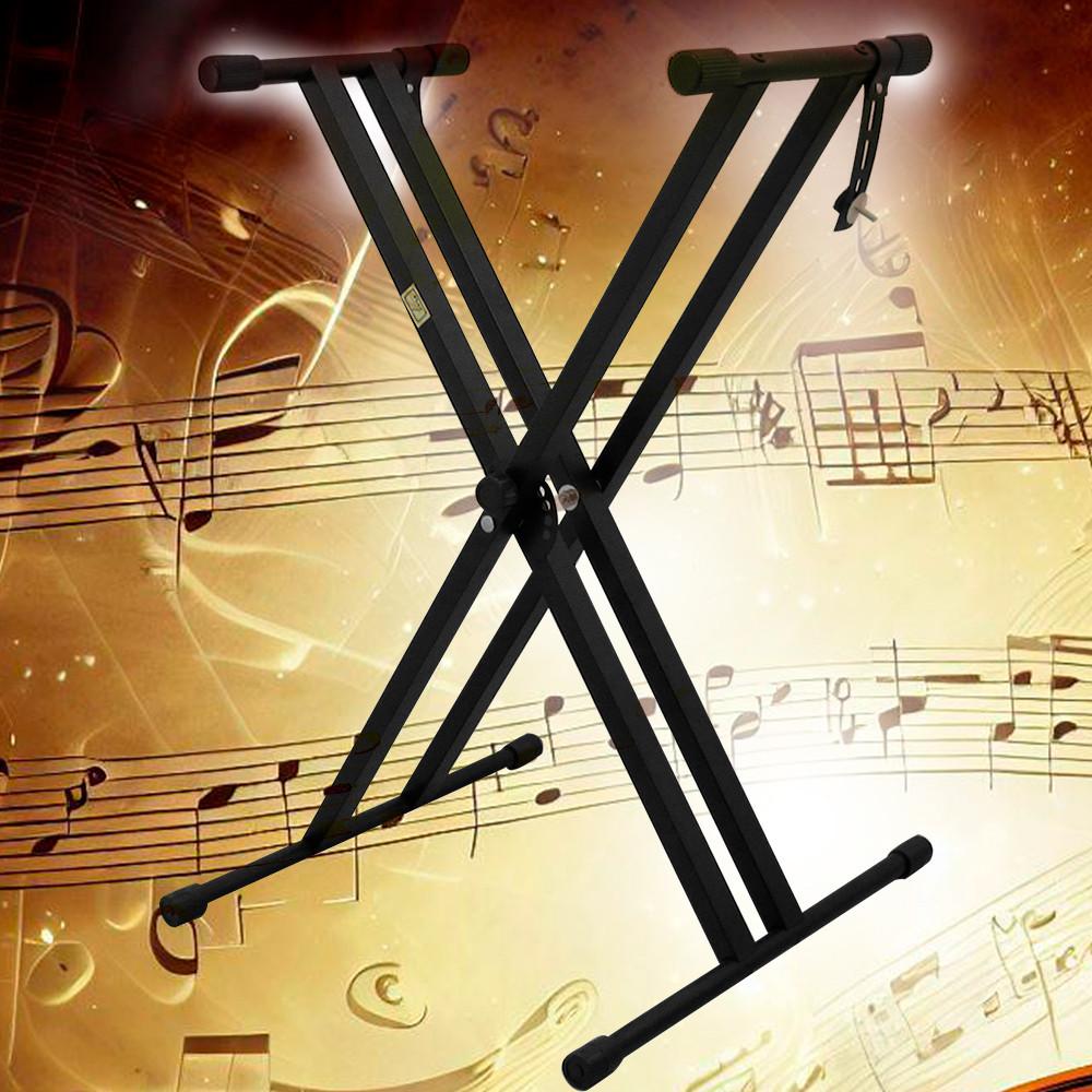 Suporte Estante Dupla em X para Piano e Teclado New York