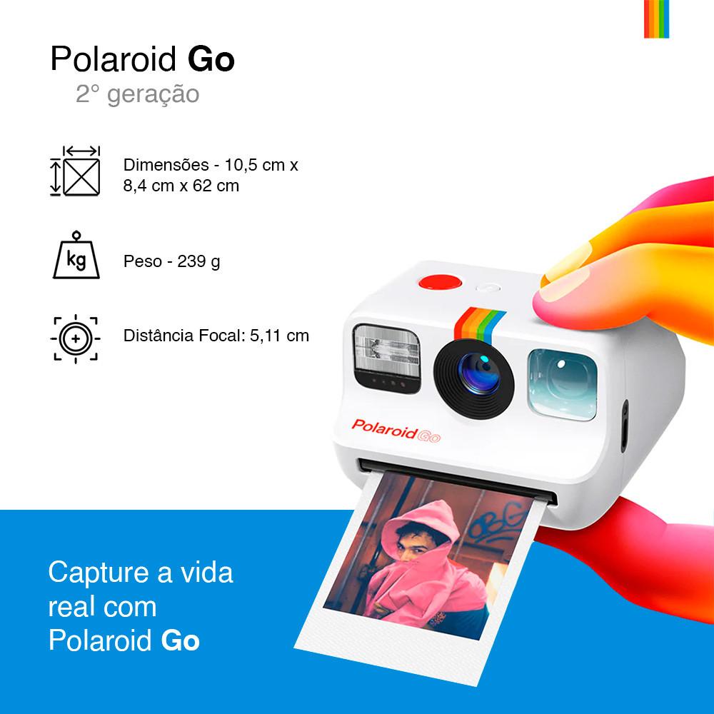 Câmera Instantânea Polaroid Go 2ª Geração Sustentável Com Espelho Para Selfie